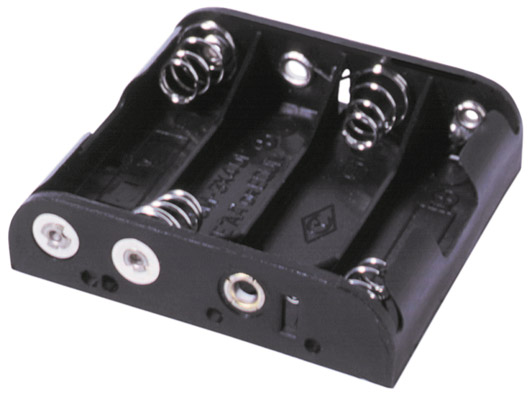 BC4AAB 4 suporte de Bateria AA com Placas de colisão