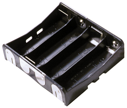 BC4AAPC 4 suporte de Bateria AA com pinos de PC