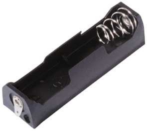 BCAAL Suporte de Bateria AA com terminais de solda Também aceita: UM-3 Altura acima do PCB: 13,7 mm