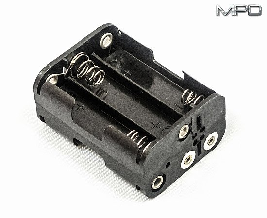 BH26AAB 6 suporte de Bateria AA com Placas de colisão