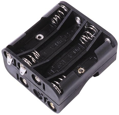 BH28AAAL 8 suporte de Bateria AAA com terminais de solda
