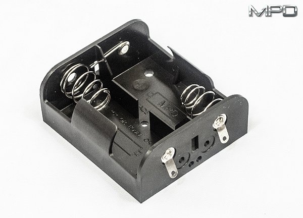 BH2CL Suporte de Bateria 2 C com terminais de solda Altura acima do PCB: 25,25 mm