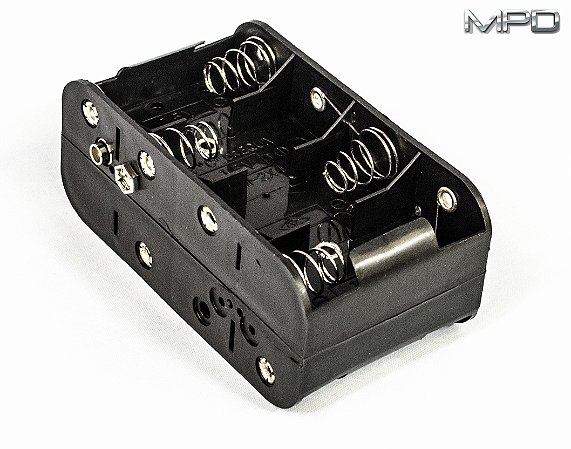 BH48CSF 8 C Suporte de Bateria com fixadores de pressão de 9V