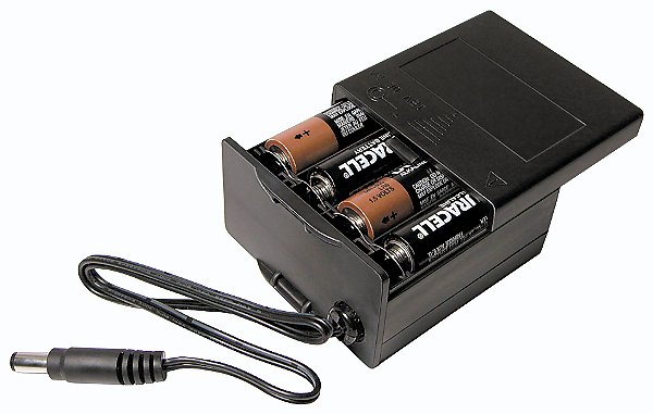 BK-030 8 suporte de Bateria AA com ficha DC