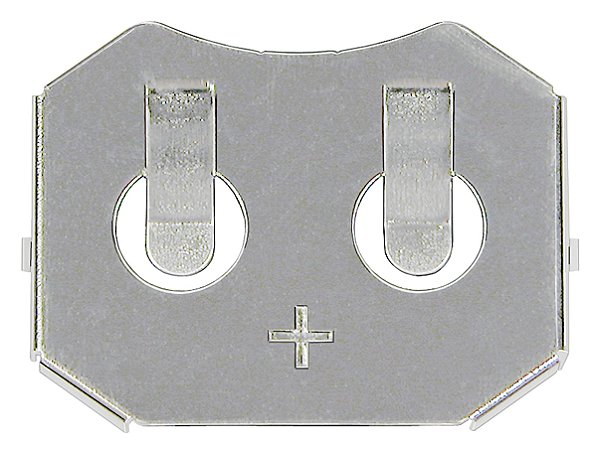 BK-5033 Retentor CR2450 com pinos de PC Altura acima do PCB: 6,60 mm Processo de solda sem chumbo compatível