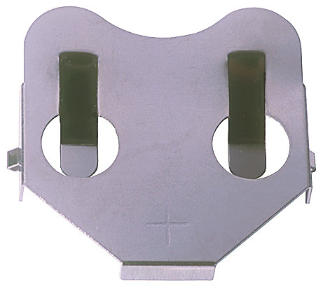BK-889 Retentor CR2330 com pinos de PC Também aceita: CR2320, BR2320, CR2325, BR2325, BR2330 Altura acima do PCB: 3,68 mm Processo de solda sem chumbo compatível