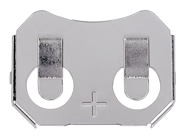 BK-913 Retentor CR2032 com pinos de PC Também aceita: BR2032 Altura acima do PCB: 4,27 mm Processo de solda sem chumbo compatível - BK-913