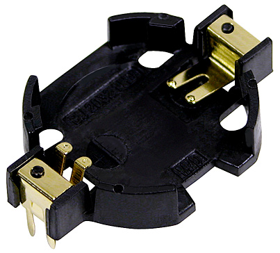BU2032-1-HD-G Suporte CR2032 com pinos de PC Altura acima do PCB: 5,3 mm - BU2032-1-HD-G
