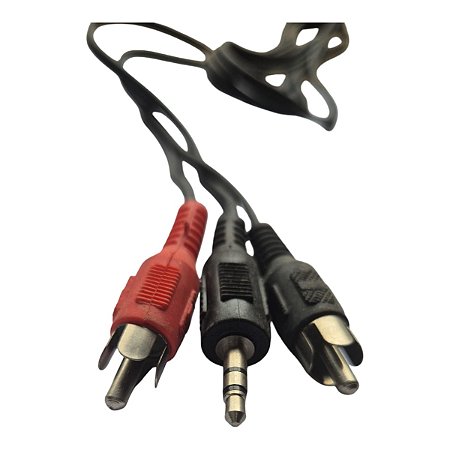 Cabo Auxiliar Rca 3 Vias/ P2 1 Metro para Audio Video Tv Box