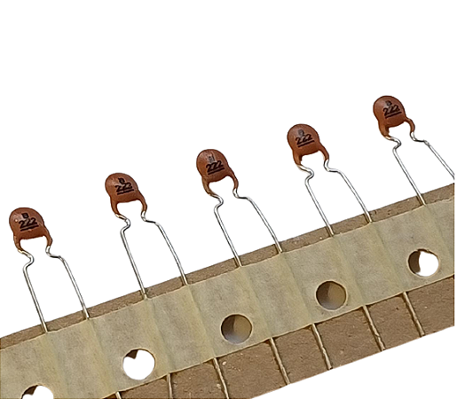 Capacitor Cerâmico Disco 2,2NF/50V 5% P:5,0MM Tower