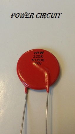 Capacitor Cerâmico Disco 220k/7kv N1500 Trw