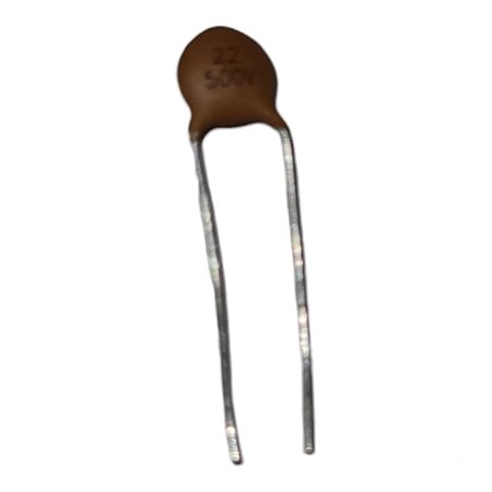 Capacitor Cerâmico Disco 22PF/500V 5mm  5% Npo Trigon