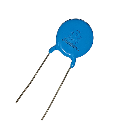 Capacitor Cerâmico Disco 4,7NF/2KV Y5P 20% P:10,00MM SUNTAN