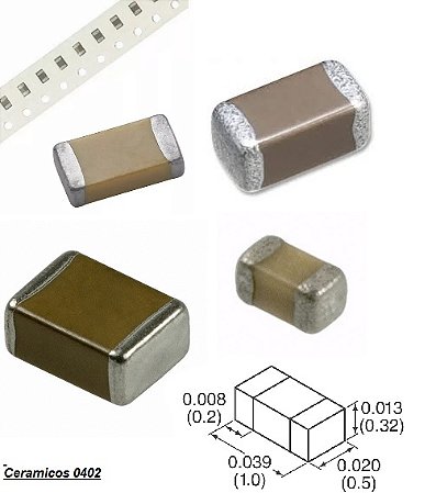 Capacitor Cerâmico SMD 0402 33PF/25V 5% COG NP0 GRM0335C1E330JD01D