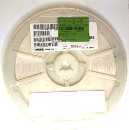 Capacitor Cerâmico SMD 0805 22PF/50V C0G 5% GRM2165C1H220JZ01D EMB C/4000