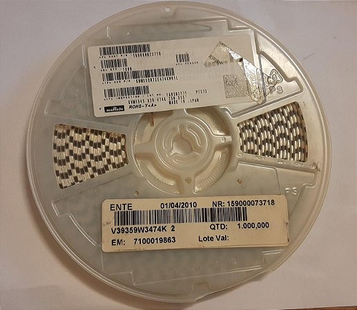 Capacitor Cerâmico SMD 2220 470K/250V X7R 10% GRM55DR72E474 BOB C/1000 FECHADA