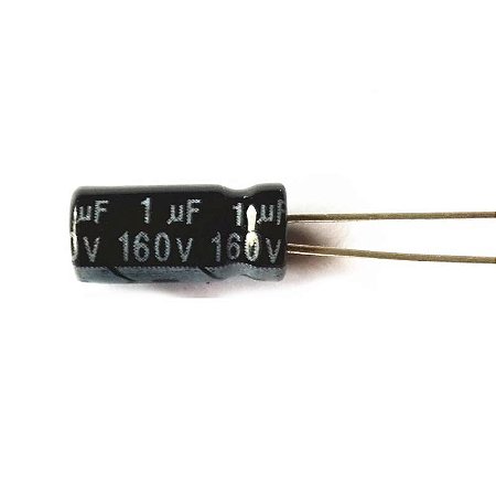 Capacitor Eletrolítico 1UF/160V 6,3X11MM 105°C P:5,0MM FITADO SAMWHA