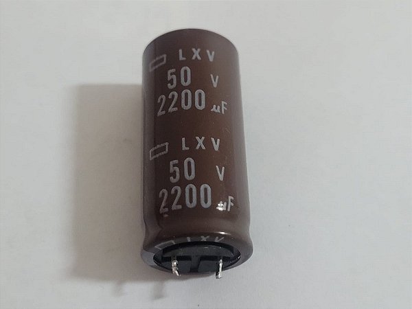 Capacitor Eletrolítico 2200UF/50V 16X31,5mm 105º 3000HRS NIPPPON LXV