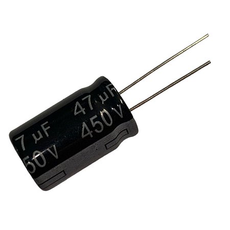 Capacitor Eletrolítico 47UF/450V 16X25mm 105°c