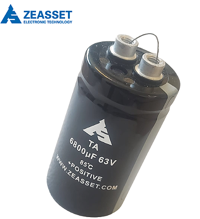 Capacitor Eletrolítico 6800UF/63V SCREW 35X60MM 85°C M5 2000HRS TAQ682M35060LVA ZEASSET