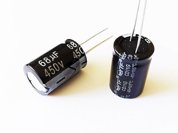 Capacitor Eletrolítico 68UF/450V 16X25 105°C P:10,0MM KM3000HRS KM68RM450V1625