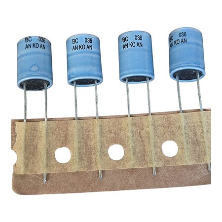 Kit com 100 Capacitor Eletrolitico Low Esr 10uf/63v 5x11mm 85°c P:5mm 3000hrs Mal203690189e3