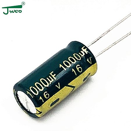 Capacitor Eletrolítico LOW ESR 1000UF/16V 10X17 105°C 3000-5000HRS JWCO