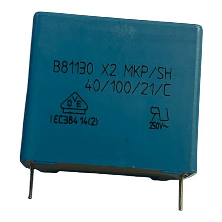 Capacitor Poliéster 2,2UF/275V X2 20% P:27,5mm Epcos