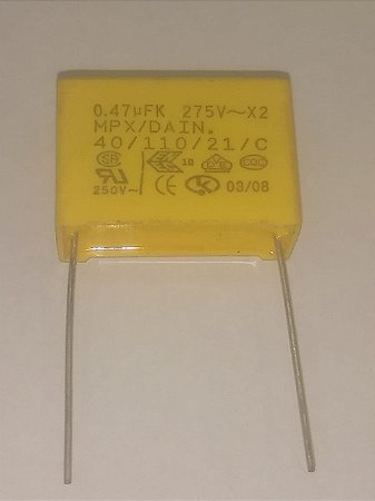 Capacitor Poliéster SUPRESSOR 470K/275V X2 10% DAIN