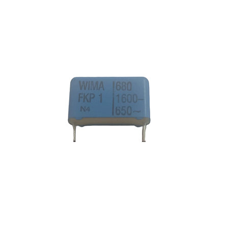 CAPACITOR POLIPROPILENO 680PF/1600V FKP1 P:15,0MM WIMA