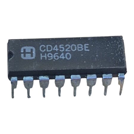 Kit com 25 peças Circuito Integrado Cd4520be Dip-16 Harris