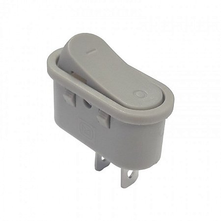 Chave Gangorra KCD10-107-101 Cinza 2 Terminais (L-D)