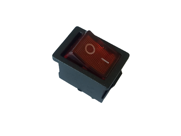 Chave Gangorra KCD1-104N Vermelha Com Neon