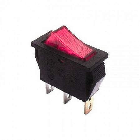 Chave Gangorra KCD3-102N VERMELHA COM NEON S/ MARCAÇÃO