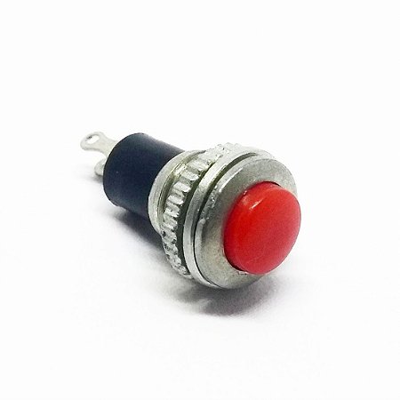 Chave PUSH BUTTON DS-316 NA2 VERMELHO SEM TRAVA