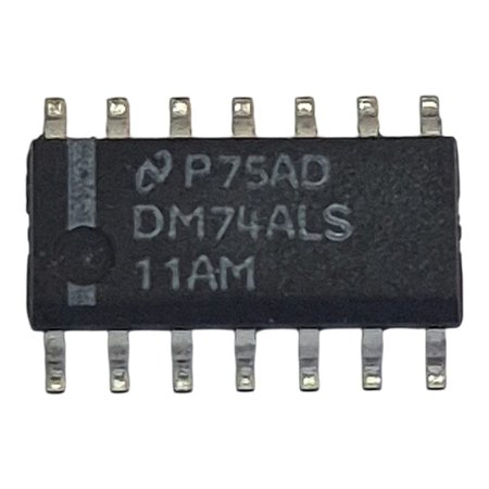 Kit com 10 peças Circuito Integrado Dm74als11amx Smd Soic-14