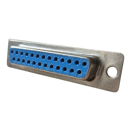 Conector Db25 Femea 180gº Solda Fio