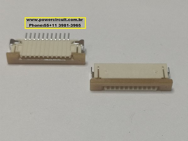Conector FFC E FPC ZIF 1 SMT RA RECP 11 VIAS 52271-1190 MOLEX