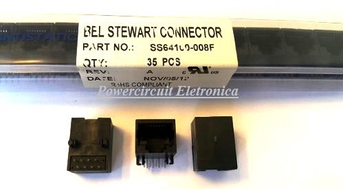 Conector JACK MODULAR 8P8C SS64100-008F