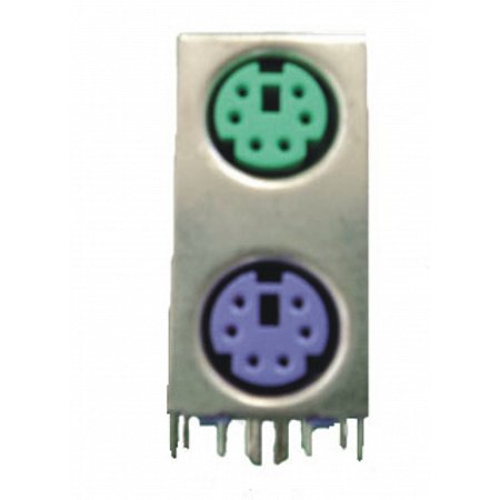 Conector MINI DIN PS2 DUPLO  (MOUSE E TECLADO) - 6053