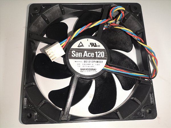 Cooler 120X120X25mm DC12V 0.13A SAN ACE 120 9S1212P4M031  4 FIOS USDA