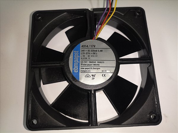 Cooler 120X120X32MM 24V 225MA 5,4W 4314/17V 4 FIOS EBMPAPST