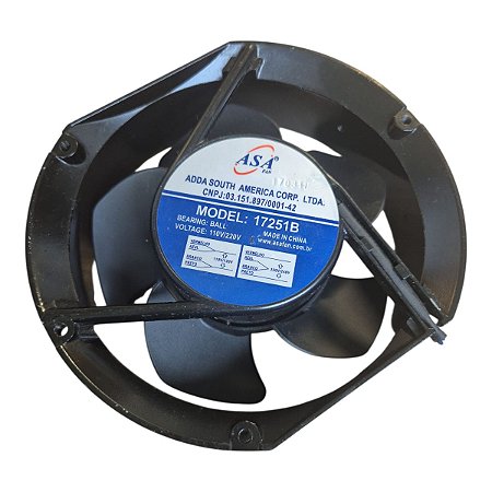 Cooler 172x172x53mm Bivolt 17251b Rolamento 3 Fios Semi Novo