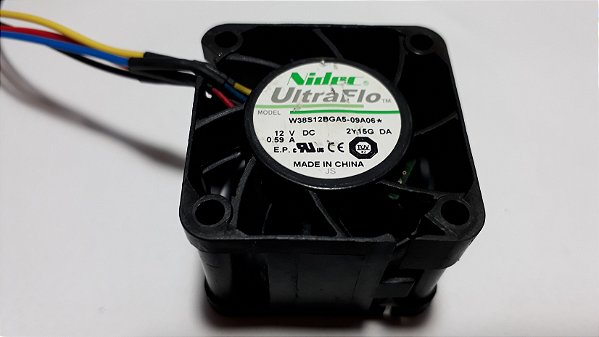 Cooler 38X38X28MM DC12V 0.59A NIDEC W38S12BGA5-09A06 4 FIOS