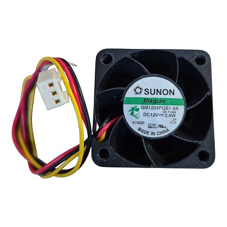 Cooler 40x40x28mm  12v  2.6w  Gm1204pqb1-8a 3 Fios com conector