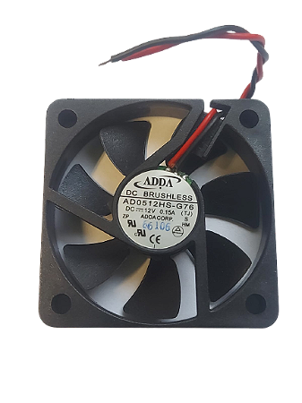Cooler 50X50X10 12V 0,15A 5000RPM AD0512HS-G76 BUCHA 2 FIOS S/ Conector