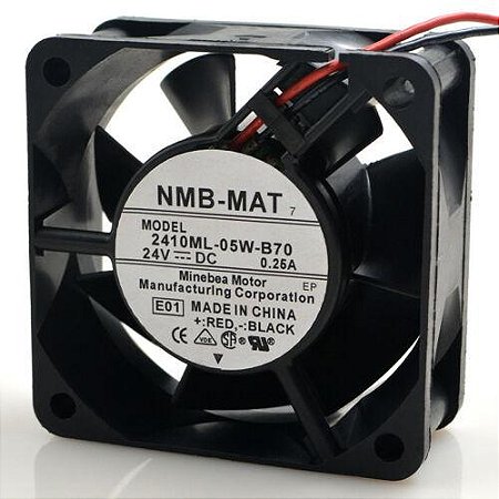 Cooler 60X60X25mm 24V 0.25A 2410ML-05W-B70 2 FIOS C/ Conector