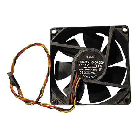 Cooler 80x80x20mm 12v 130ma 1.56w Ee80201s1-0000-g99 3 Fios Sunon