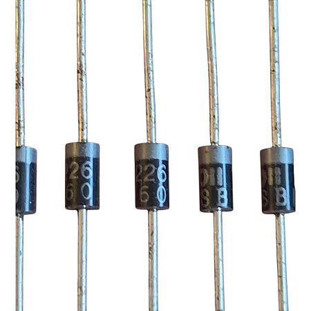 Kit com 100 Diodo Retificador Mbr160 60v 1a Do-41