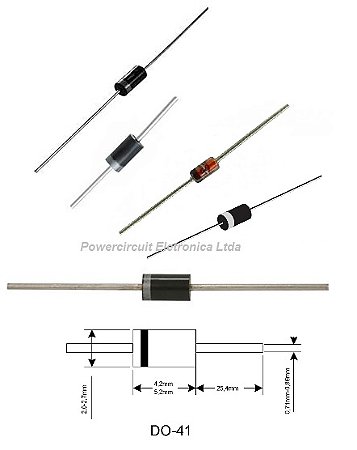 Diodo ZENER 1W 7,5V 1N4737 DO-41 EMB C/5000